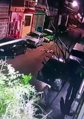 Capta cámara de seguridad ejecución en zona norte de Monterrey