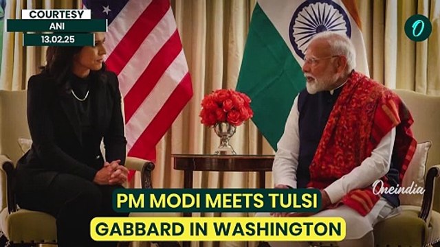 PM Modi Meets Tulsi Gabbard In Washington; Set To Discuss India-Us Ties With President Trump