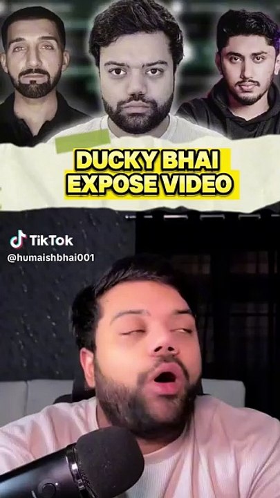 ducky bhai fair reply to sham idrees