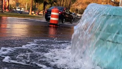 Sorprende desfogue de pozo somero en San Pedro