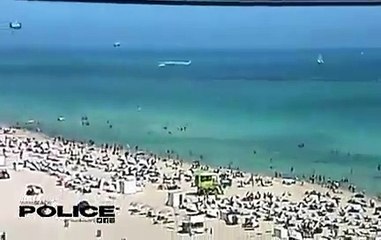 ¡Impresionante! Helicóptero se estrella en playa de Miami, Florida