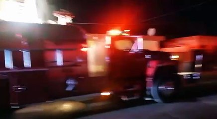 Consume fuego tarimera, bodega y depósito de Hidalgo, Nuevo León