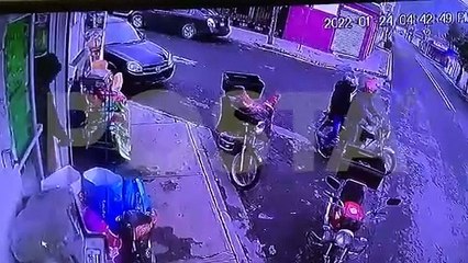 Captan en video intento de ejecución de un repartidor en Guadalupe