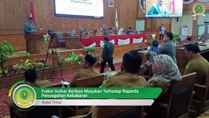 Fraksi Golkar Berikan masukan terhadap raperda pencegahan kebakaran