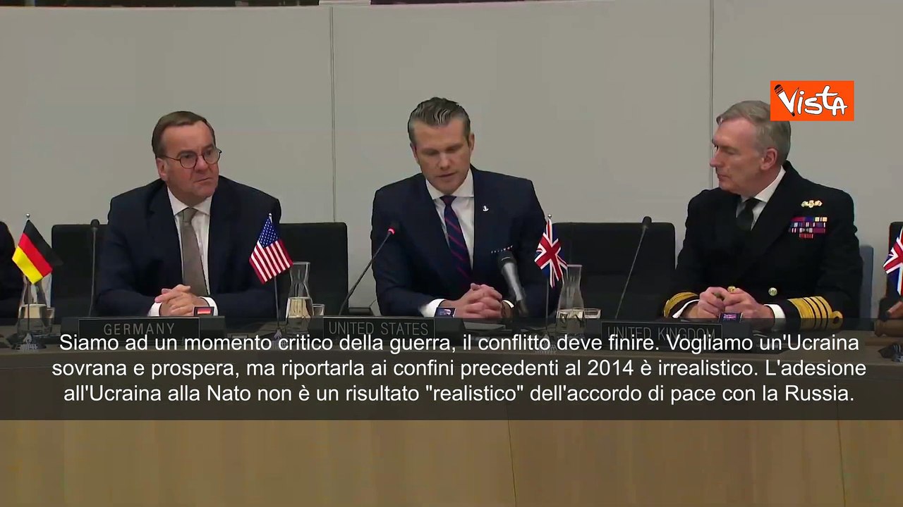 Pete Hegseth (Pentagono): "Ritorno a confini ucraini pre-2014 obiettivo illusorio"
