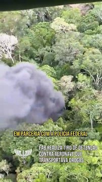 Avião da Venezuela que transportava drogas é abatido pela Força Aérea