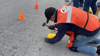 Ciudadanos ciclistas realizan labor de restauración de la ciclovía con Boyatón