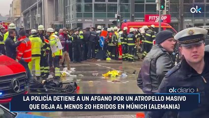 La Policía detiene a un afgano por un atropello masivo que deja al menos 20 heridos en Múnich (Alemania)