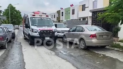 Paramédicos auxilian a pareja intoxicada por fuga de gas en Cadereyta