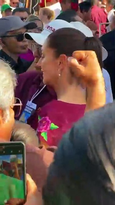 Claudia Sheinbaum en Kanasín: un encuentro emotivo con simpatizantes de Morena