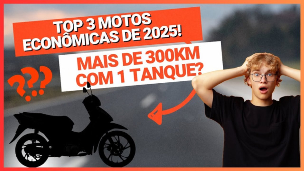Top motos MAIS ECONÔMICAS de 2025_ ESSES 3 MODELOS gastam menos combustível