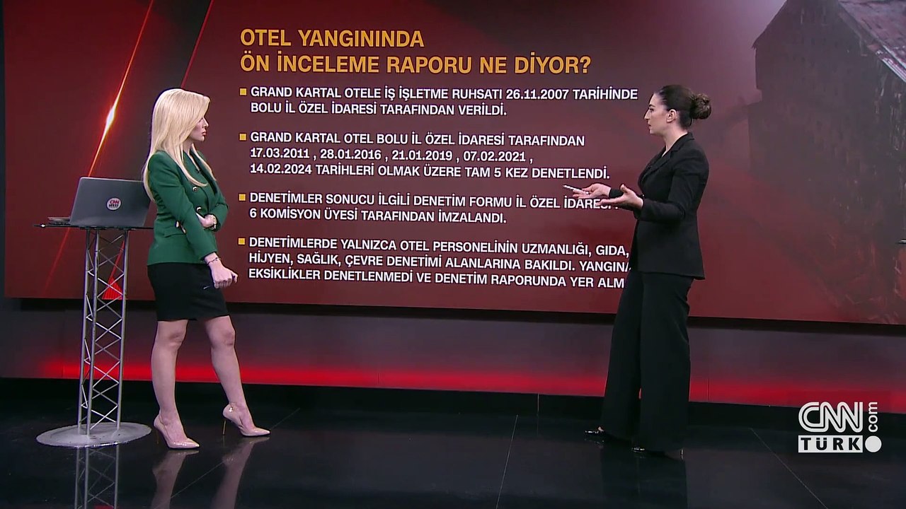 Bolu otel yangını ön raporu CNN TÜRK'te: KUSURLAR TEK TEK SIRALANDI!
