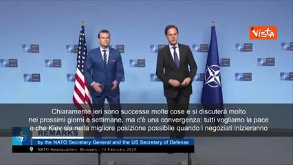 Rutte (Nato): "In Ucraina non ci sia una Minsk 3, tutti devono essere d'accordo"