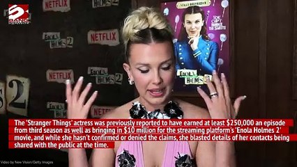 Millie Bobby Brown demands her Netflix contracts should not be exposed