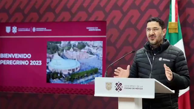 Presenta Martí Batres el operativo Bienvenido Peregrino 2023