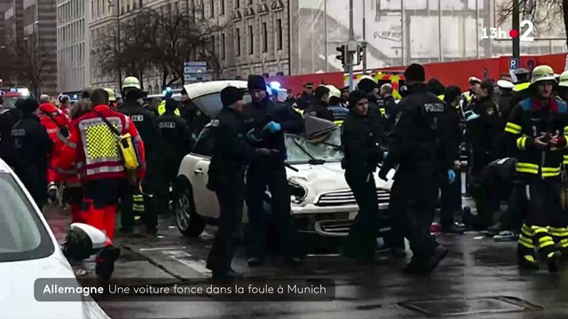 Une voiture fonce sur la foule à Munich: Un bilan provisoire fait état d'au moins 28 blessés - Le conducteur, un demandeur d'asile afghan de 24 ans, a été interpellé - Les autorités locales évoquent un probable attentat - VIDEO