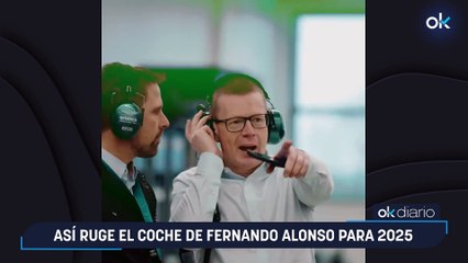 Así ruge el coche de Fernando Alonso para 2025