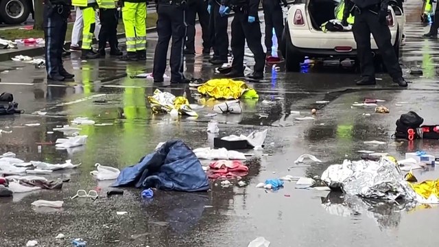 Several injured after car drives into crowd of people in Munich