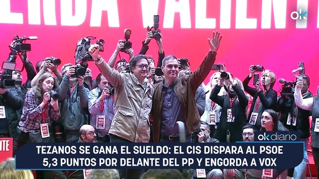 Tezanos se gana el sueldo: el CIS dispara al PSOE 5,3 puntos por delante del PP y engorda a Vox
