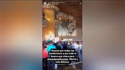 VIDEO: Va por la bendición Samuel García antes de su registro como precandidato