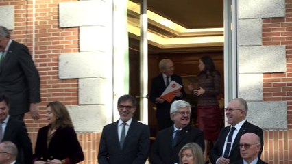 Así ha sido el cariñoso encuentro entre la reina Letizia y Fernando Ónega en el Palacio de la Zarzuela