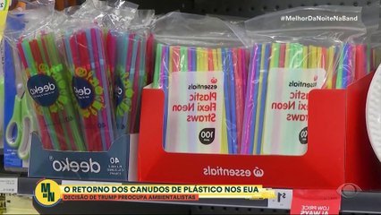 Trump oficializa retorno dos canudos de plástico e gera polêmica| Melhor da Noite
