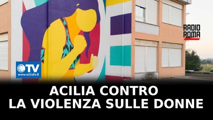 Acilia contro la violenza sulle donne, inaugurato il nuovo murales