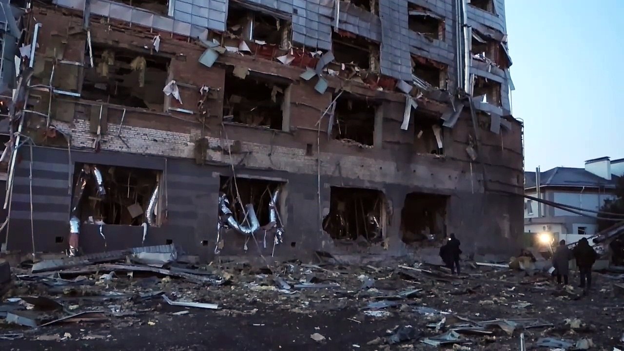 Imágenes de Kiev luego del ataque ruso