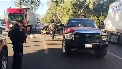 Fuerte encontronazo en la carretera Victoria- Monterrey