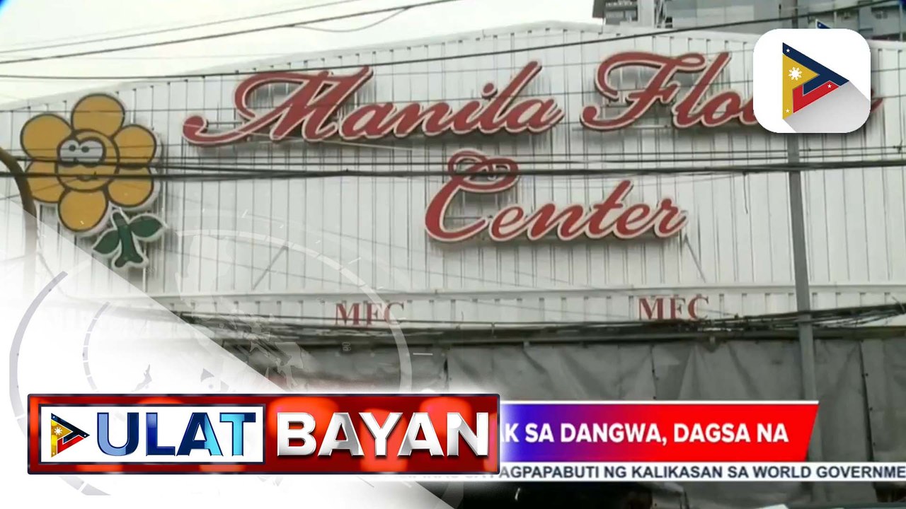 Mga mamimili ng bulaklak, dagsa na sa Dangwa