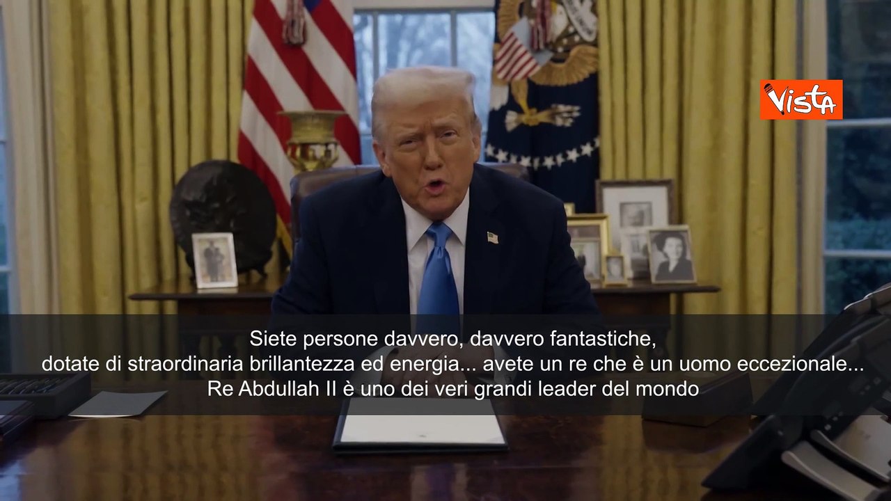 Trump a popolo Giordania: "Re Abdullah II uno dei veri grandi leader del mondo"