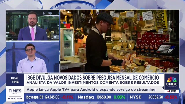 IBGE divulga novos dados da Pesquisa Mensal de Comércio; analista da Valor Investimentos comenta