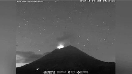 VIDEO: El Popo se mantiene muy activo, se mantiene la alerta en Edomex