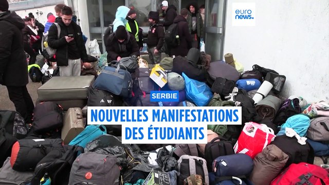 Serbie : les étudiants entament une marche de plusieurs jours en signe de protestation