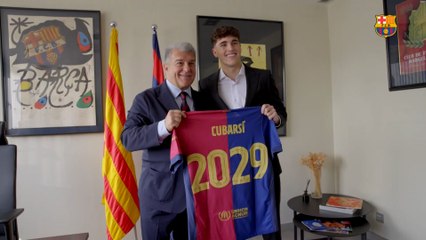 Cubarsí renueva con el Barça hasta 2029