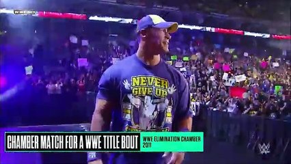 John Cena's Most Painful Elimination Chamber Matches: Relive the Carnage! 🔥 #WWEPlaylist