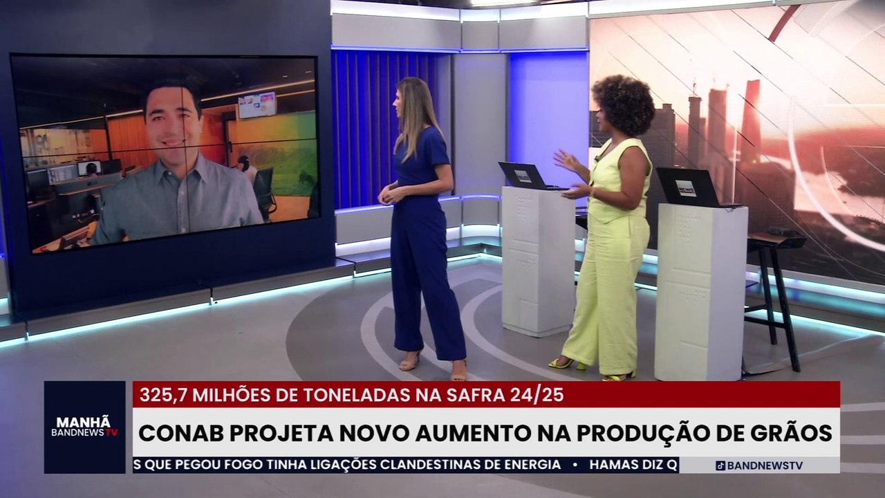 Conab projeta aumento de 325,7 milhões de toneladas na produção de grãos da safra 2024/2025