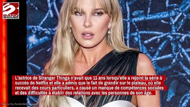 Millie Bobby Brown admet ne pas avoir beaucoup d'amis : J'ai beaucoup de mal avec ça