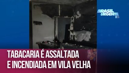 Tabacaria é assaltada e incendiada em Vila Velha
