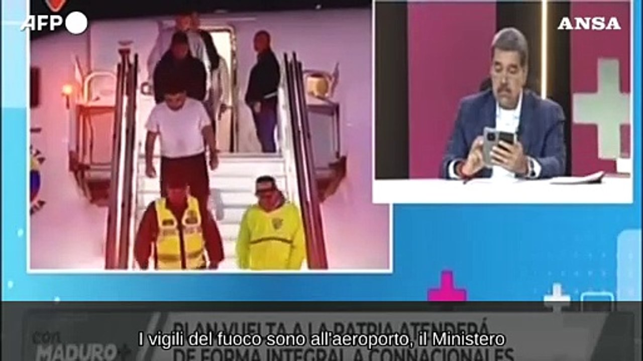 Venezuela, arriva a Caracas il primo gruppo di migranti espulsi dagli Usa