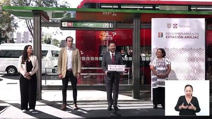 Renombran la estación Glorieta de Colón del Metrobús por Amajac