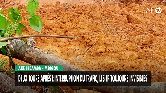 [#Reportage] Axe Lebamba - Mbigou : deux jours après l’interruption du trafic, les TP toujours invisibles