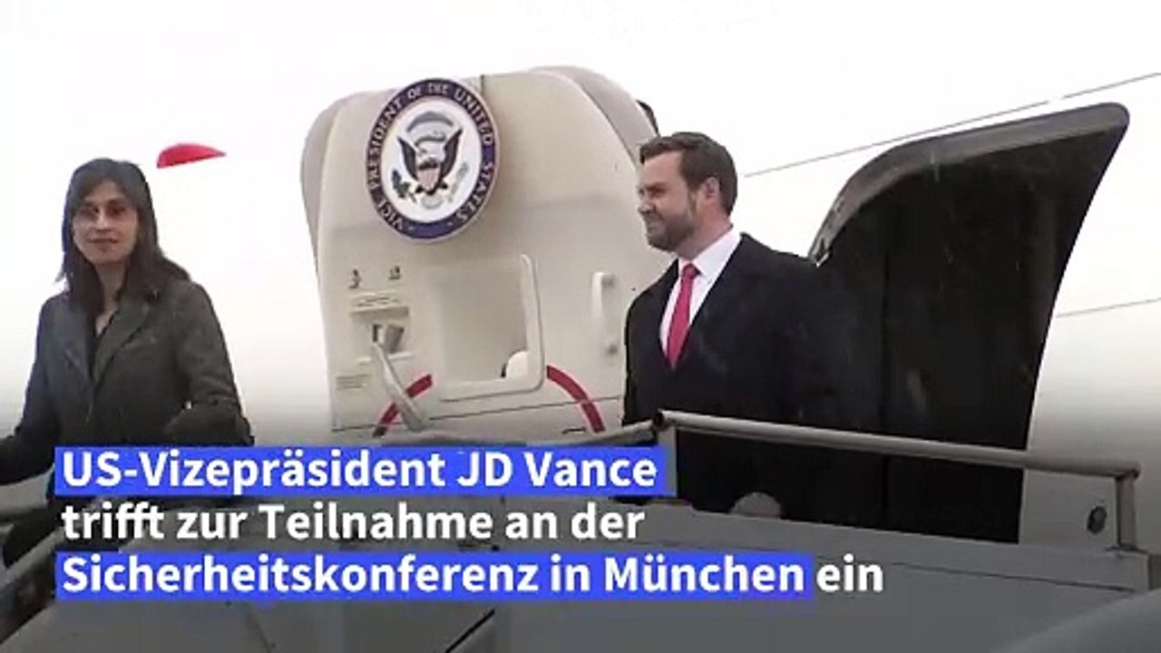 JD Vance in München - US-Vizepräsident nimmt an Sicherheitskonferenz teil