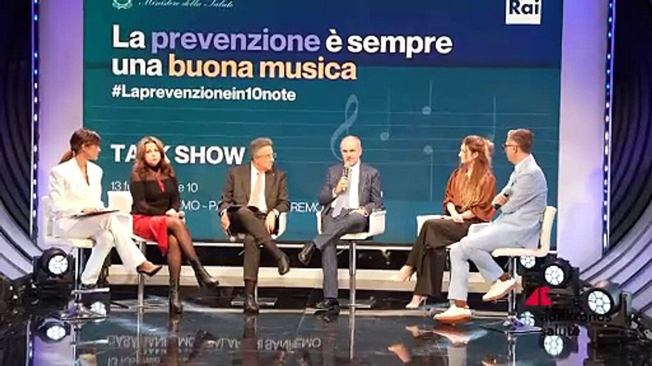 Sanremo, al talk ‘la prevenzione in 10 note’, Schillaci :"Fondamentale per futuro in buona salute"