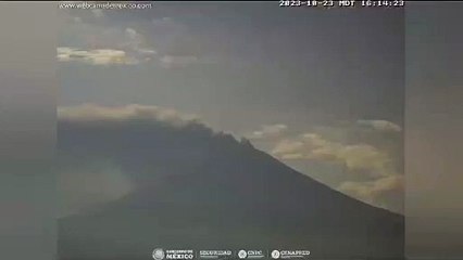 VIDEO: Lanza ceniza el Popo a varios municipios del oriente de Edomex