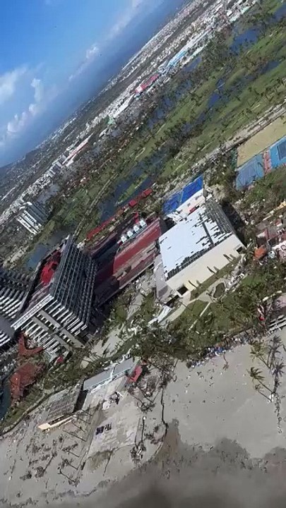 VIDEO: Así luce la zona costera de Acapulco tras el paso del huracán Otis