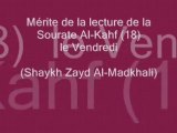 Mérite de la  lecture de la Sourate Al-Kahf le Vendredi