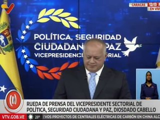 Vpdte. Sec. Cabello muestra vinculación de Operación Aurora y nuevos detenidos por planes terroristas