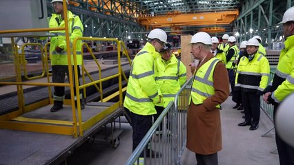 The King visits turbine factory in Middlesborough