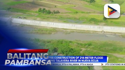 DPWH completes construction of 214-meter flood barrier along Talavera River in Nueva Ecija